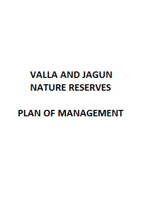 Valla and Jagun Nature Reserves Plan of Management cover
