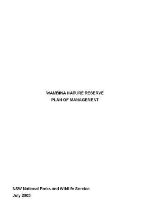 Wambina Nature Reserve Plan of Management
