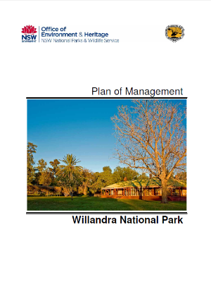 Willandra National Park Plan of Management cover