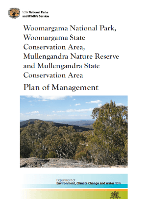 Woomargama National Park, Woomargama State Conservation Area, Mullengandra Nature Reserve and Mullengandra State Conservation Area Plan of Management
