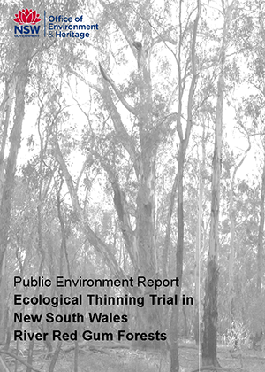 Public Environment Report: Ecological Thinning Trial in New South Wales - River Red Gum Forests cover