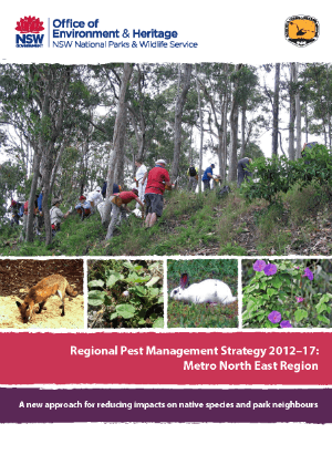 Regional Pest Management Strategy 2012-2017 Metro North East Region cover