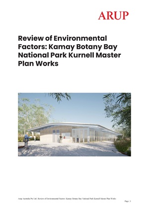 Cover of Review of environmental factors: Kamay Botany Bay, Kurnell master plan works
