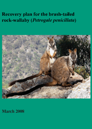 Recovery plan for the brush-tailed rock-wallaby (Petrogale penicillata) cover.