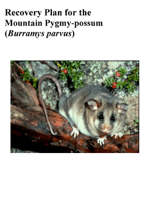 Recovery Plan for the Mountain Pygmy-possum (Burramys parvus) cover.