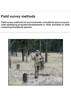 Field survey methods guidelines