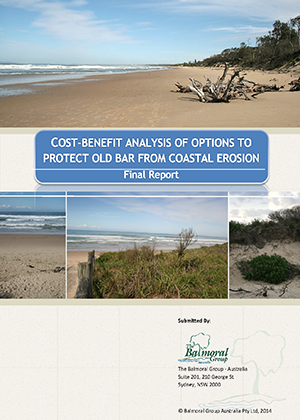 Cover for Cost-benefit analysis of options to protect Old Bar from coastal erosion