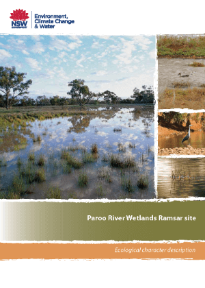 Paroo River Wetlands Ramsar site - Ecological character description cover