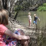 Children playing by the Murray River