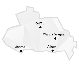 Murray Murrumbidgee region map