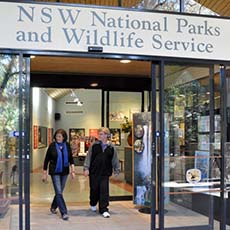 Entrance to Fitzroy Fall Visitor Centre in Morton National Park