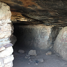 Interior of Hermit's Cave near Griffith in the Riverina