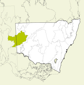 Map showing the location of Broken Hill Complex bioregion