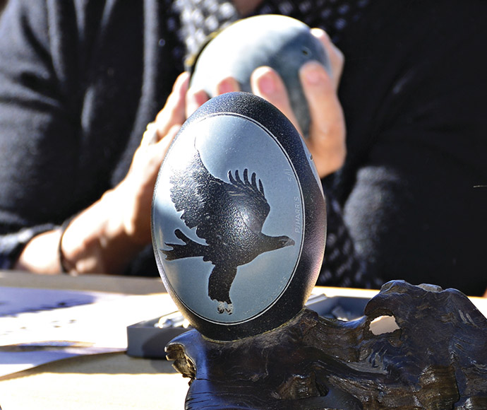Emu egg carving Kalti Paarti 