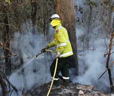 NPWS staff working on a hazard reduction burn
