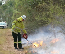 Trainee field officer, hazard reduction burn