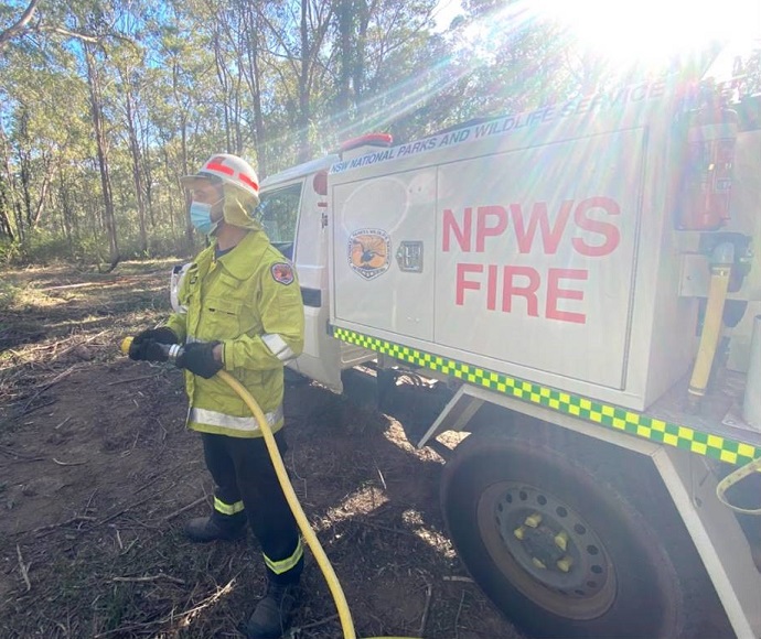 NPWS fire crews are undertaking hazard reduction burns to COVID-19 safe requirements