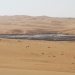 Sabkha (salt flat) within large dunes in the Liwa area, near the Saudi Arabian border