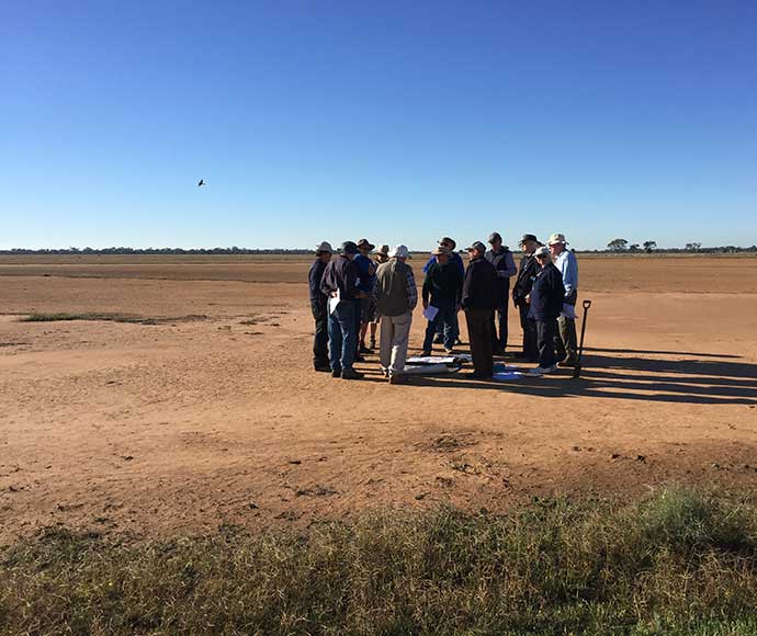 Soil Knowledge Network: scald inspection north of Nyngan at Marra Creek