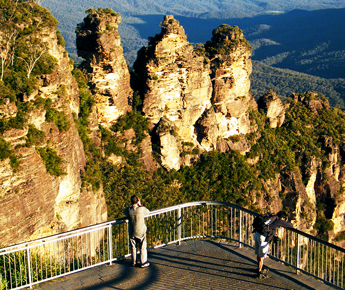Echo Point lookout Three Sisters, Blue Mountains National Park