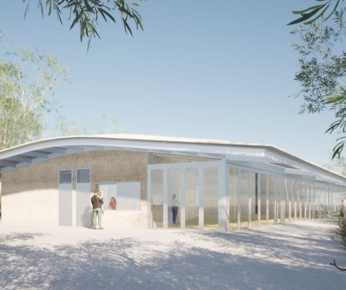 Artist's impression of the new visitor centre