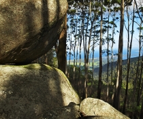 View to the coast from the Granite Tors in Gulaga National Park
