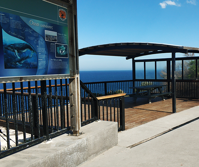 The existing whale watching platform