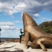 Whale sculptures in Kurnell Area, Kamay Botany Bay National Park