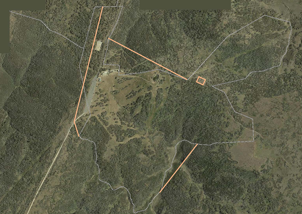 Aerial photograph showing new lease boundaries for Selwyn Snow Resort