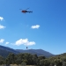 Helicopter hovering above construction materials, Stage 4 Snowies Alpine Walk