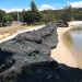 Stabilisation of the foreshore using rock bags and backfilling has been completed (January 2021).