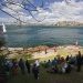People enjoying an Aboriginal cultural experience, Sydney Harbour National Park