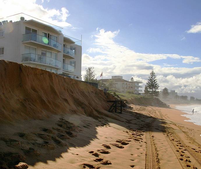 Collaroy Beach located on Sydney's northern beaches is typical of developed coastlines.