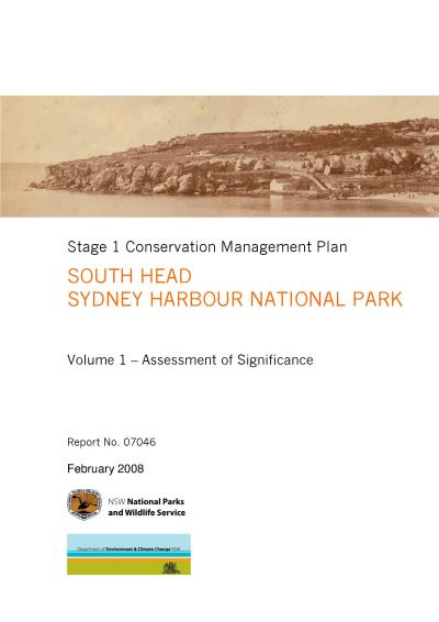 South Head Sydney Harbour National Park Conservation Management Plan