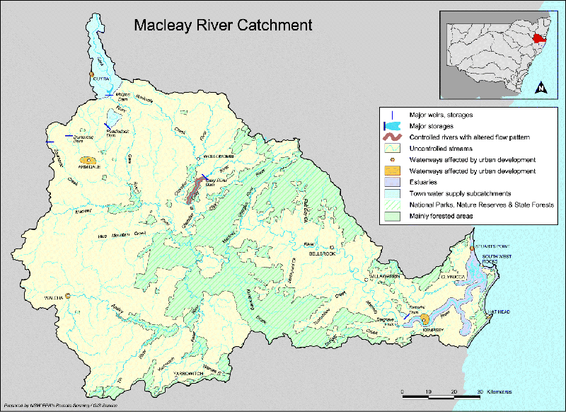 Map: Macleay River