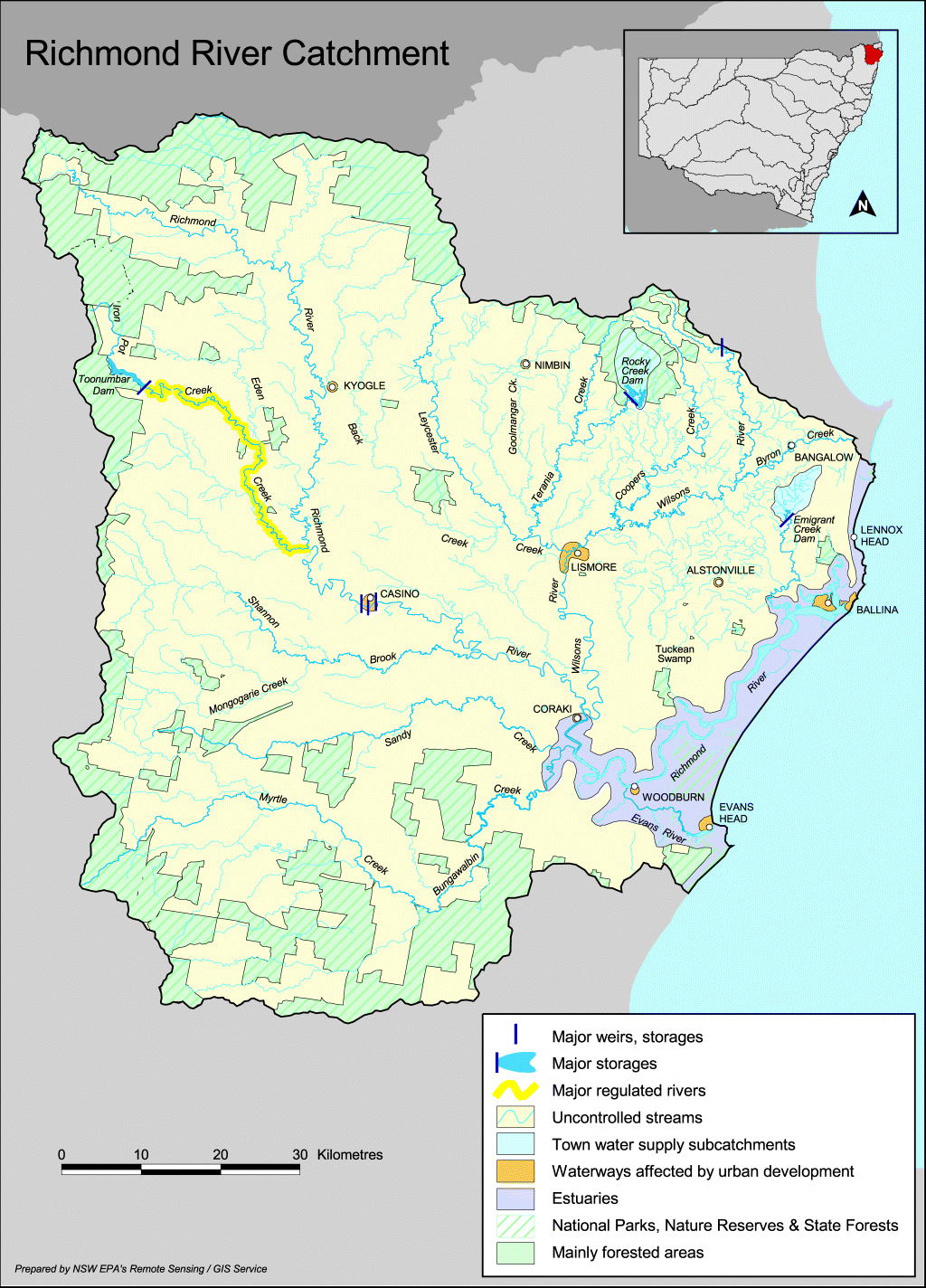 MAP: Richmond River Catchment