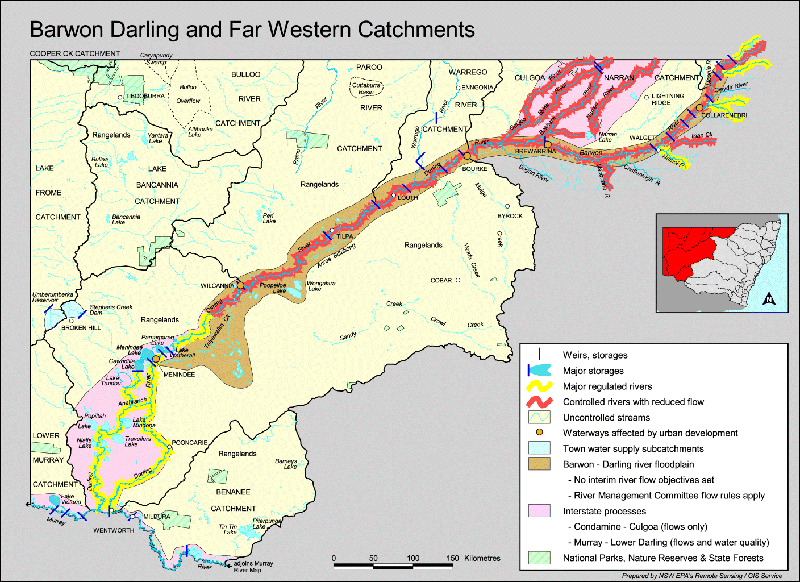 Map: Barwon-Darling and Far Western