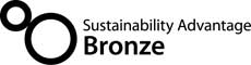 Sustainability Advantage Bronze logo - black and white