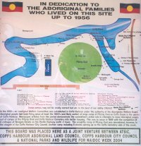 Coffs Creek Camp plaque