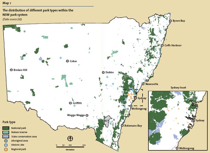 Nsw National Parks Map Map Of New Hampshire