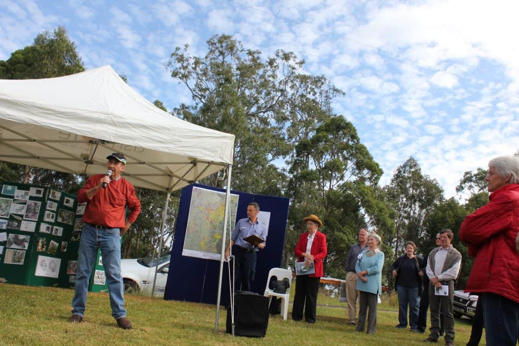 President of Tregeagle Landcare Group at Lismore KPOM launch