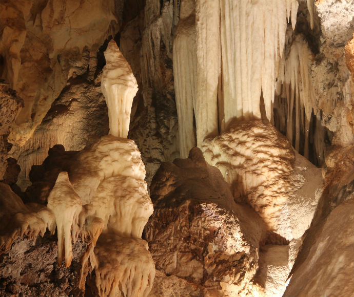Stalagmite Lots Wife Wombeyan Caves part of The Greater Blue Mountains World Heritage Area Colong Sector limestone caves set in the Wombeyan Karst Conservation Reserve