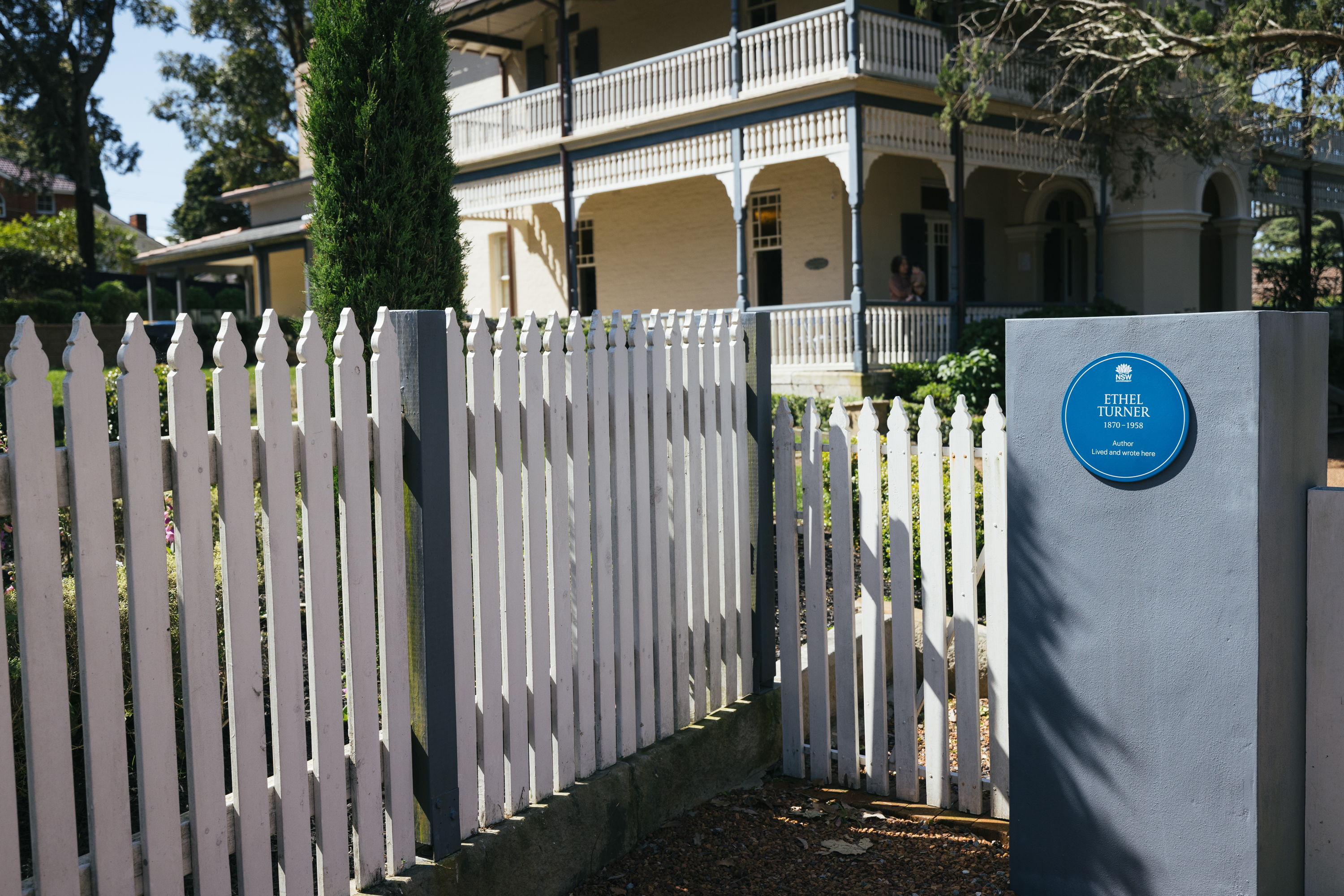Blue Plaque for Ethel Turner on Killara home