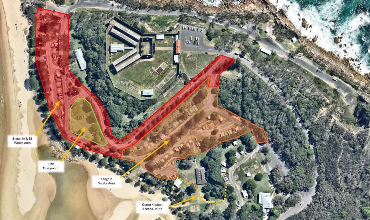 Map of upgrade area.