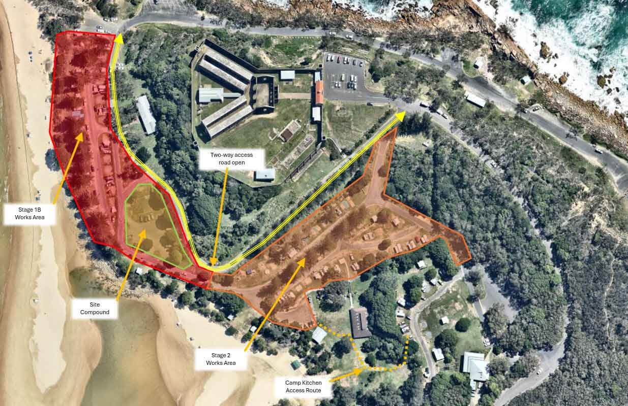 Map of upgrade area.