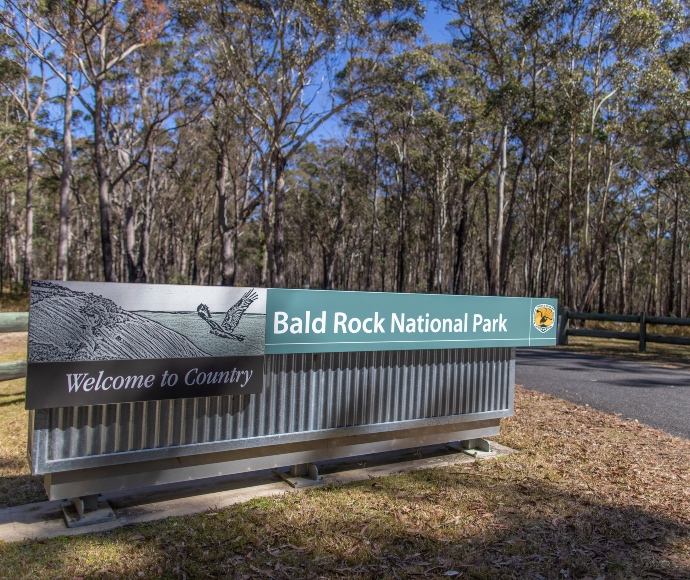 Bald Rock National Park entry