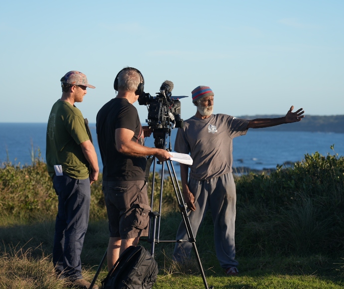 Interview and filming of Kevin 'Phantom' Mason at Bogola Head