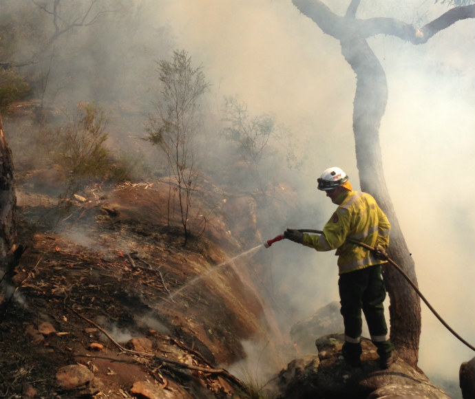 OEH fire management staff undertaking hazard reduction burn