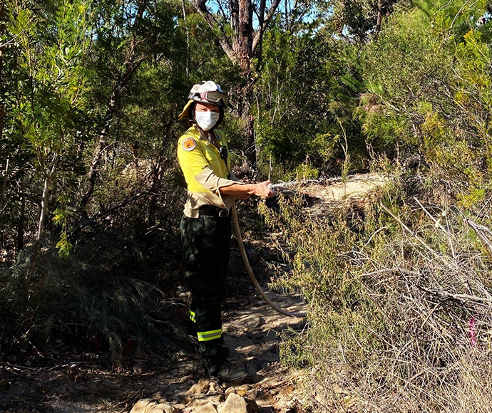 Porto Hazard reduction Burn, Kuring-gai-chase National Park, August 2021.