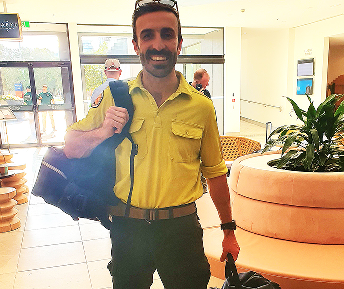 NPWS Darcy Ginty deploying to Canada